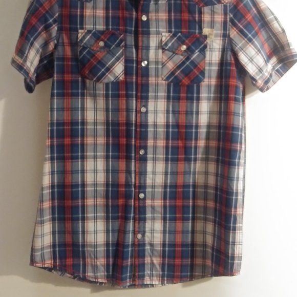Silver Jeans Boys Plaid T-Shirt - Picture 5 of 5